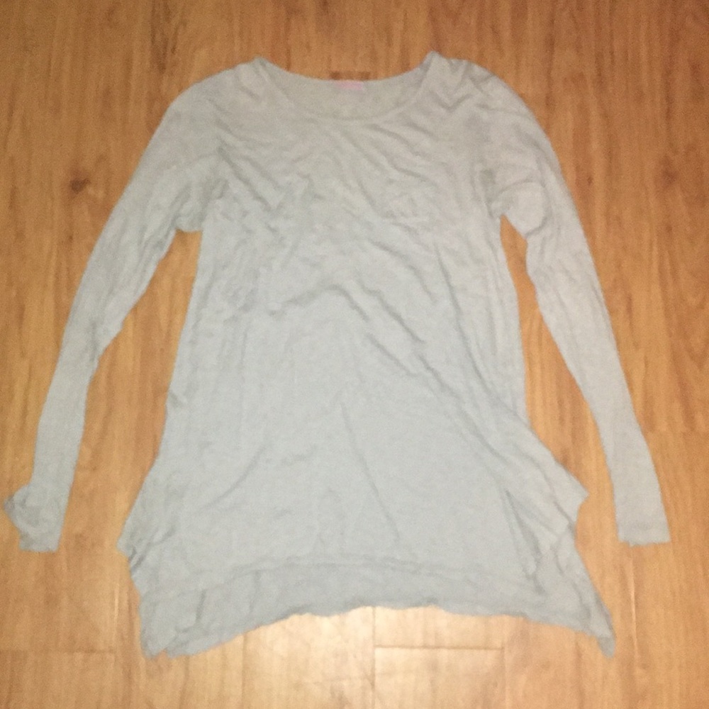 Long Sleeve Flowy Gray/Blue